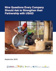 Nine Questions Every Company Should ask to Strengthen Their Partnership with USAID (report)