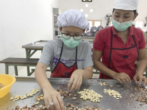 WDI intern Nadia Putri (pictured left)