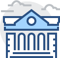 icon of building with columns