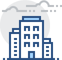 icon of office buildings