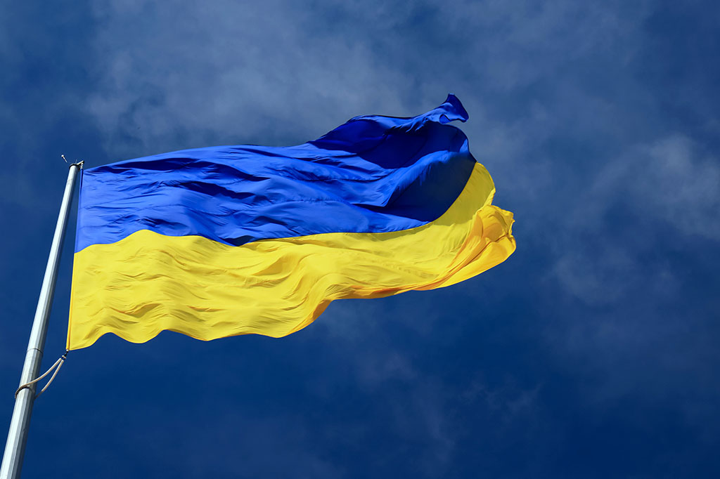 National flag of Ukraine